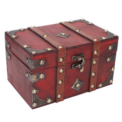 Retro Storage Box Vintage Jewel Storage Box Decorative Wooden Case for Home Beauty Salon
