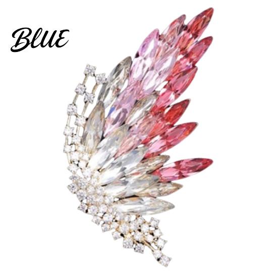 Brooch Accessory Butterfly Colored Diamonds Decor Durable Alloy Sparkling Wings