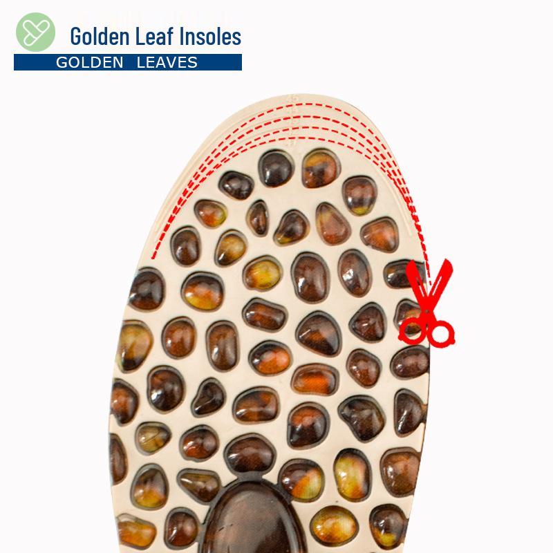 Plantar Acupressure Non-Slip Insoles with Pebble Pressing for Sneakers