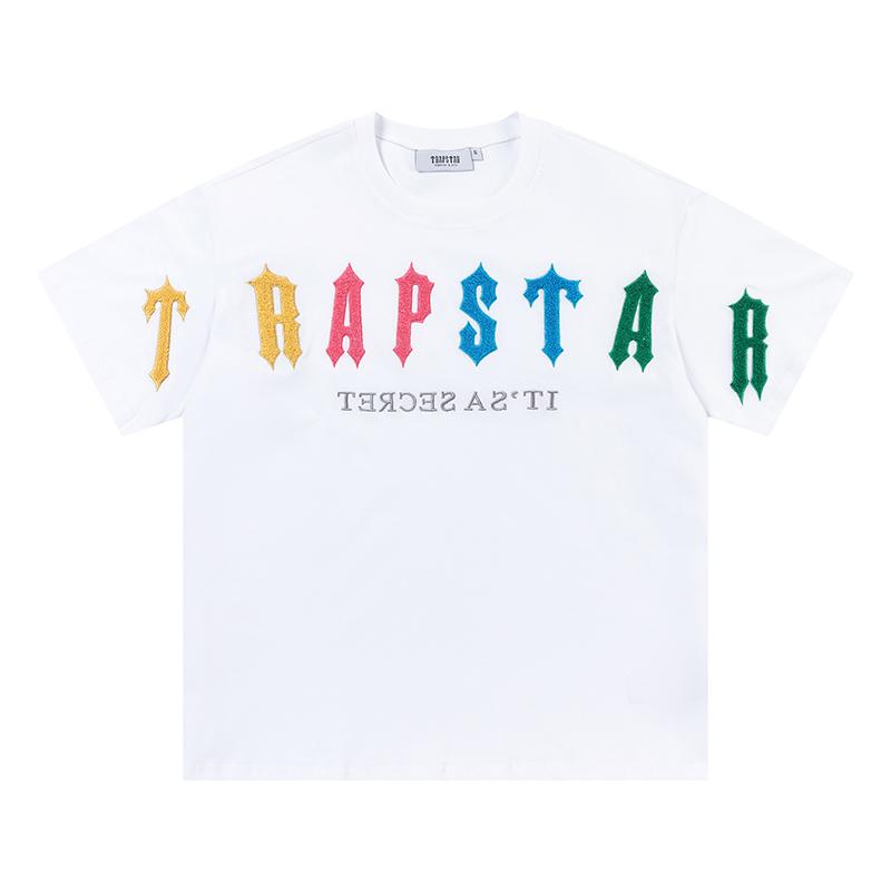 732 Trapstar London 2025 Nuovo set di pantaloncini casual con scollo rotondo e t-shirt oversize con asciugamano ricamato M
