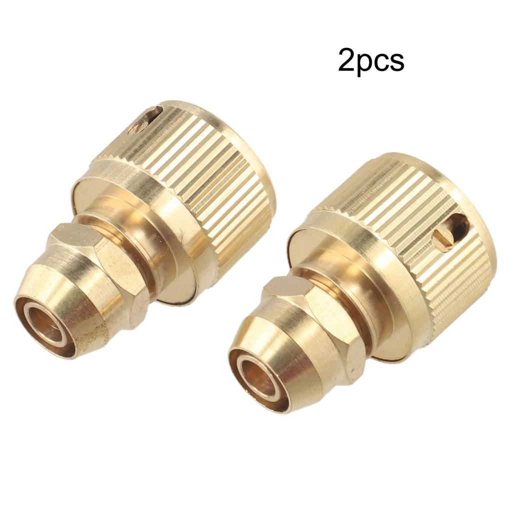 Expandable Hose Connector Brass Hose Connector For Watering 2pcs Connectors Adapter For Garden Watering System
