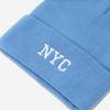 New NY Embroidered Ski Hat - Autumn & Winter Slouchy Knit Hat, Letter Woolen Hat, Unisex Beanie with Pom-Pom