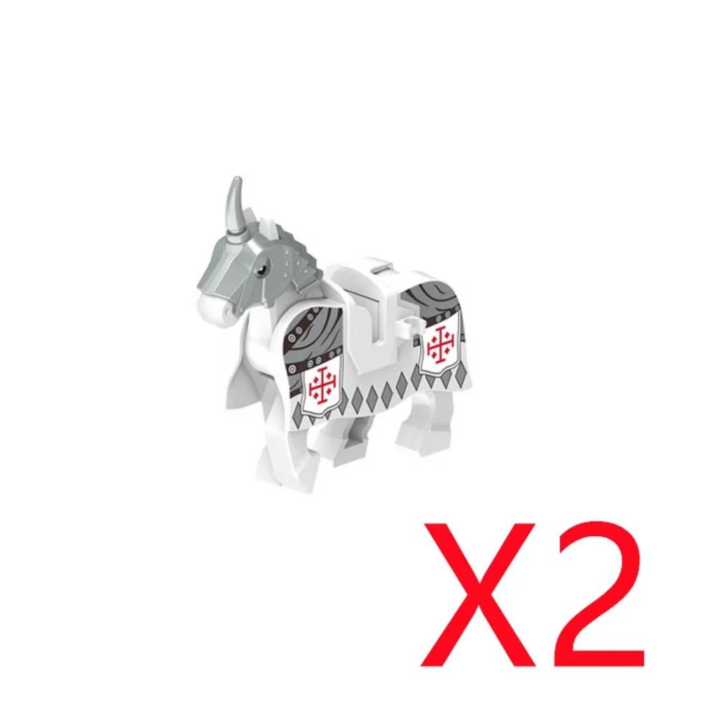 

3-8СМ Строительная игрушка Средневековая военная архитектура Строительные блоки Персонаж Рыцарь Боевой конь Щит Конь Веревка Седло Креативные аксессуары Подарок Игрушка