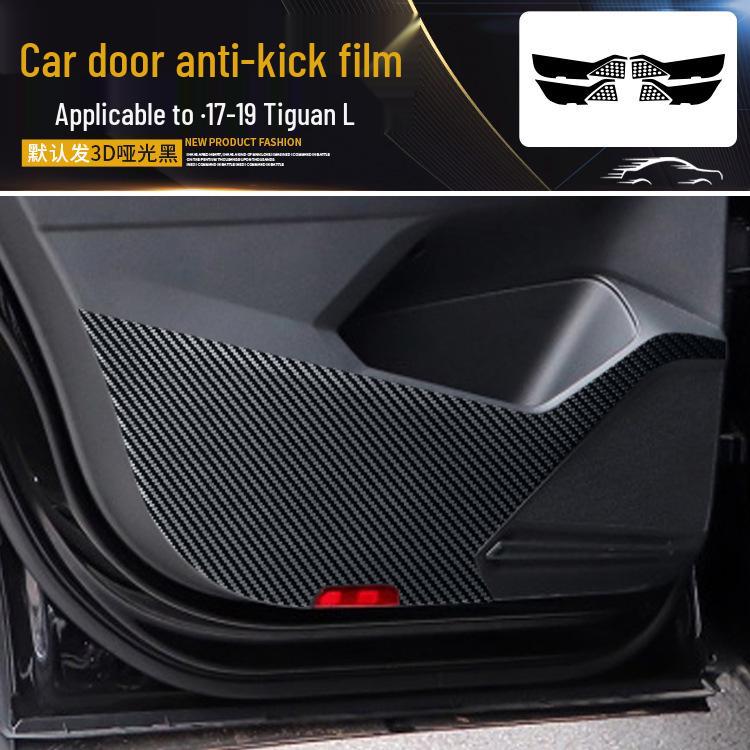 Volkswagen Tiguan L Interior Carbon Fiber Film (2017-2019) - Anti-Scratch, Anti-Kick, Center Console & Door Coverage