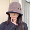 New hat women's autumn and winter warm bucket bucket hat Korean version shows small face cover retro versatile basin hat
