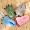 Dinosaur Claw Plush Slippers - Cozy Indoor Cotton for Couples