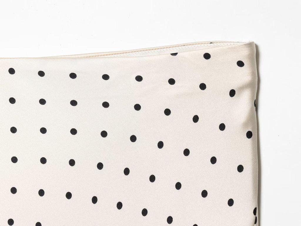 Spring 2026 Women's Polka Dot Asymmetrical Silk Skirt, Elegant Style