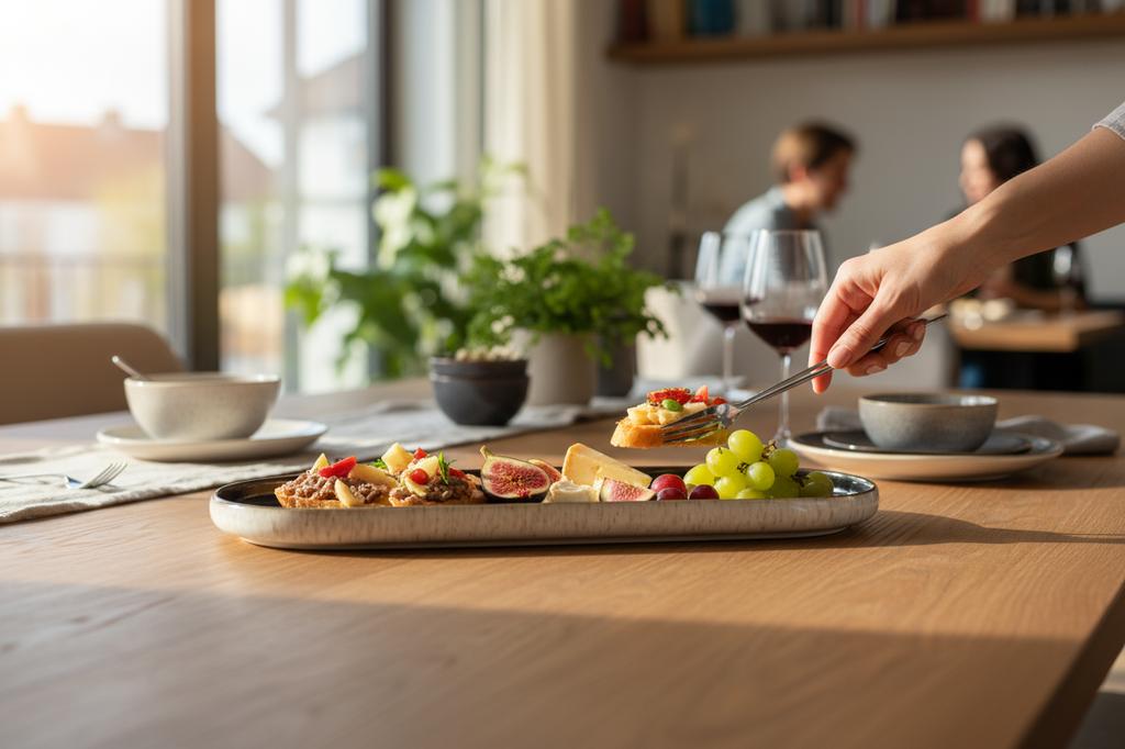 Ceramic Plate 40 Cm Luna Line Oval Large For Serving