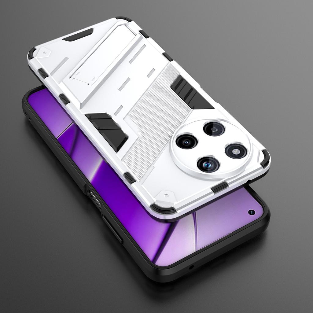 Für Realme 11 4G (159,9 x 73,3 x 7,95 mm) Ständerhülle TPU+PC Handyhülle