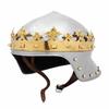 Casco de Caballero Templario con Corona de Rey: Traje de cruzado medieval Armadura Casco Regalos coleccionables Cosplay