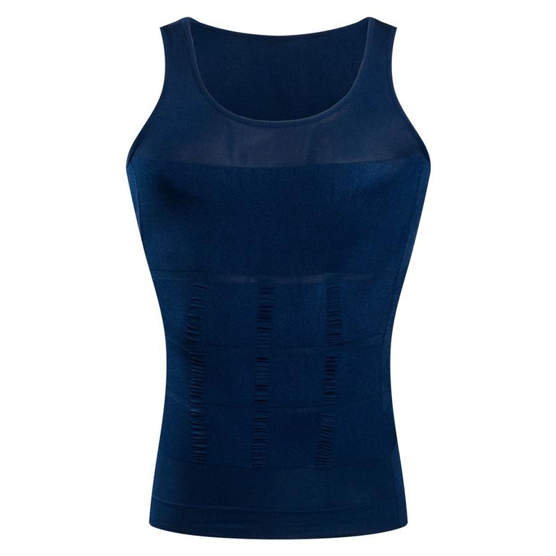 

Мужское корректирующее белье, однотонный спортивный жилет без рукавов, обтягивающий живот XL