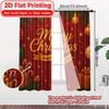 2D Flat Printing  2pcs Festive Cheer Modern Contemporary Curtains Versatile Polyester Curtains Room Decor Decorative for Living