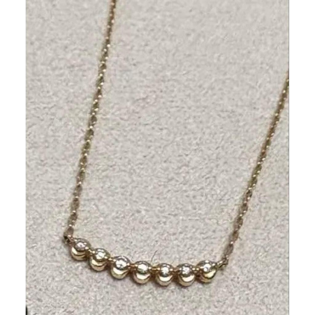 Used Star Jewelry Girl K10 Yellow Gold Diamond Necklace 40cm