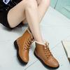 Winter Boots For Women High Top Shoes Waterproof PU Leather Plush Keep Warm Lace-up Woman Ankle Snow Boots Casual Shoes WSH5225