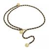 Women's Versatile Gold Waist Chain Belt - Stylish Leather Accessory for Dresses and Skirts