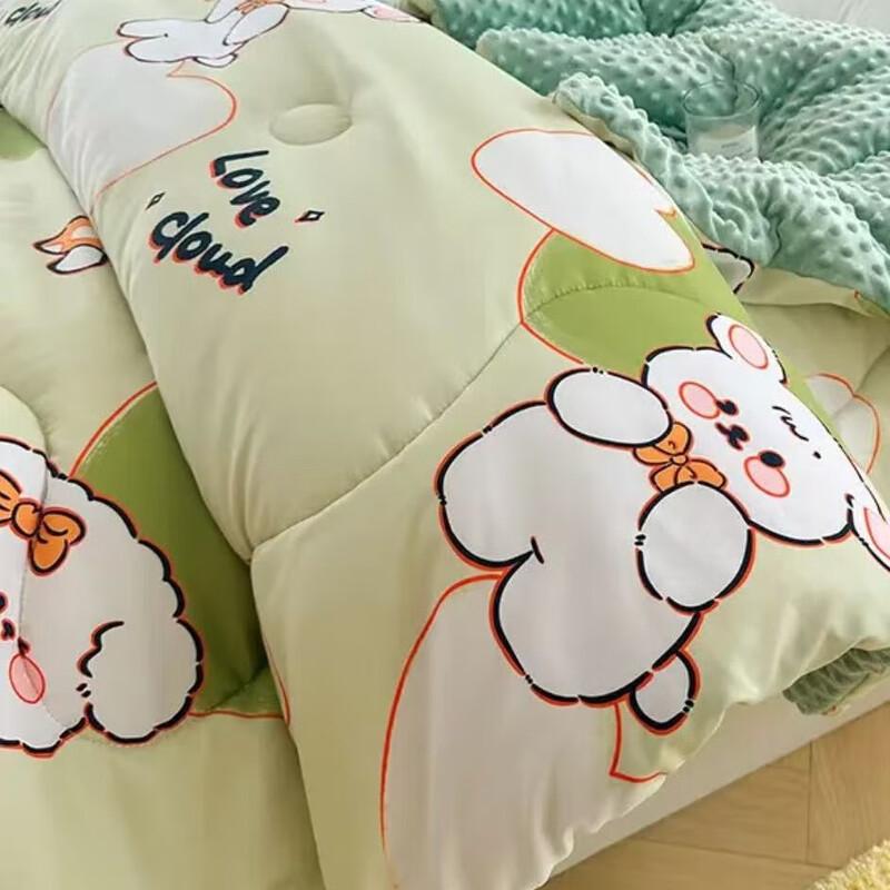 OEING Love Heart Bunny Warm Winter Quilt 220x240cm