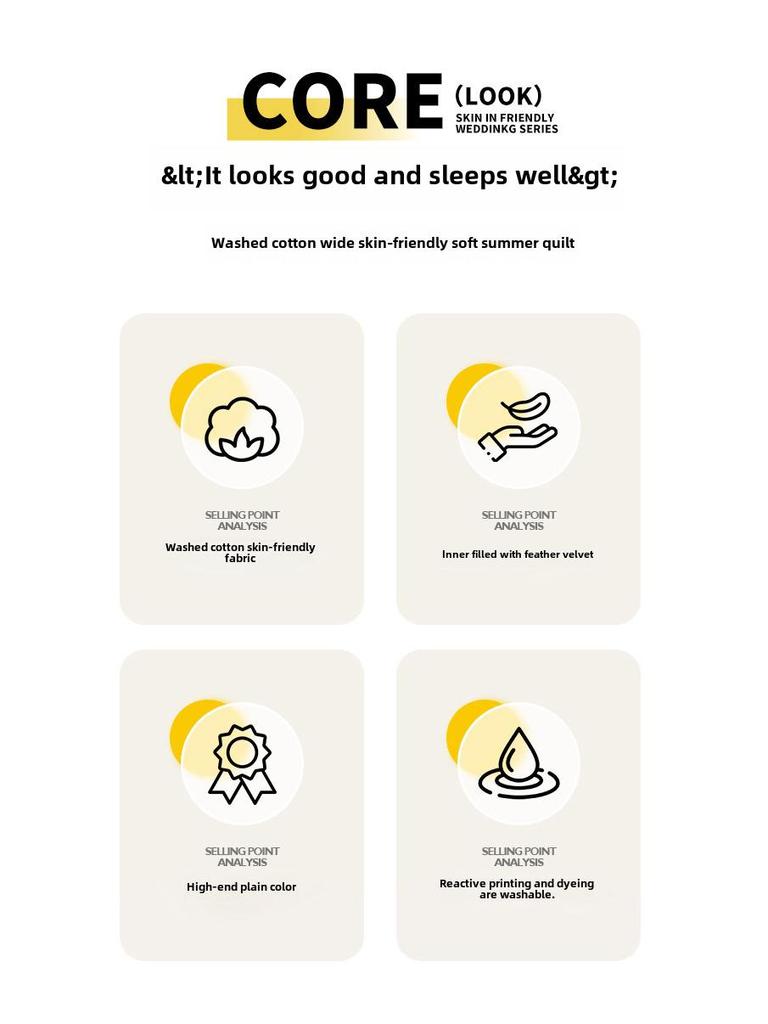 Washable Cotton Summer Quilt - Cooling and Lightweight for Single & Double Beds