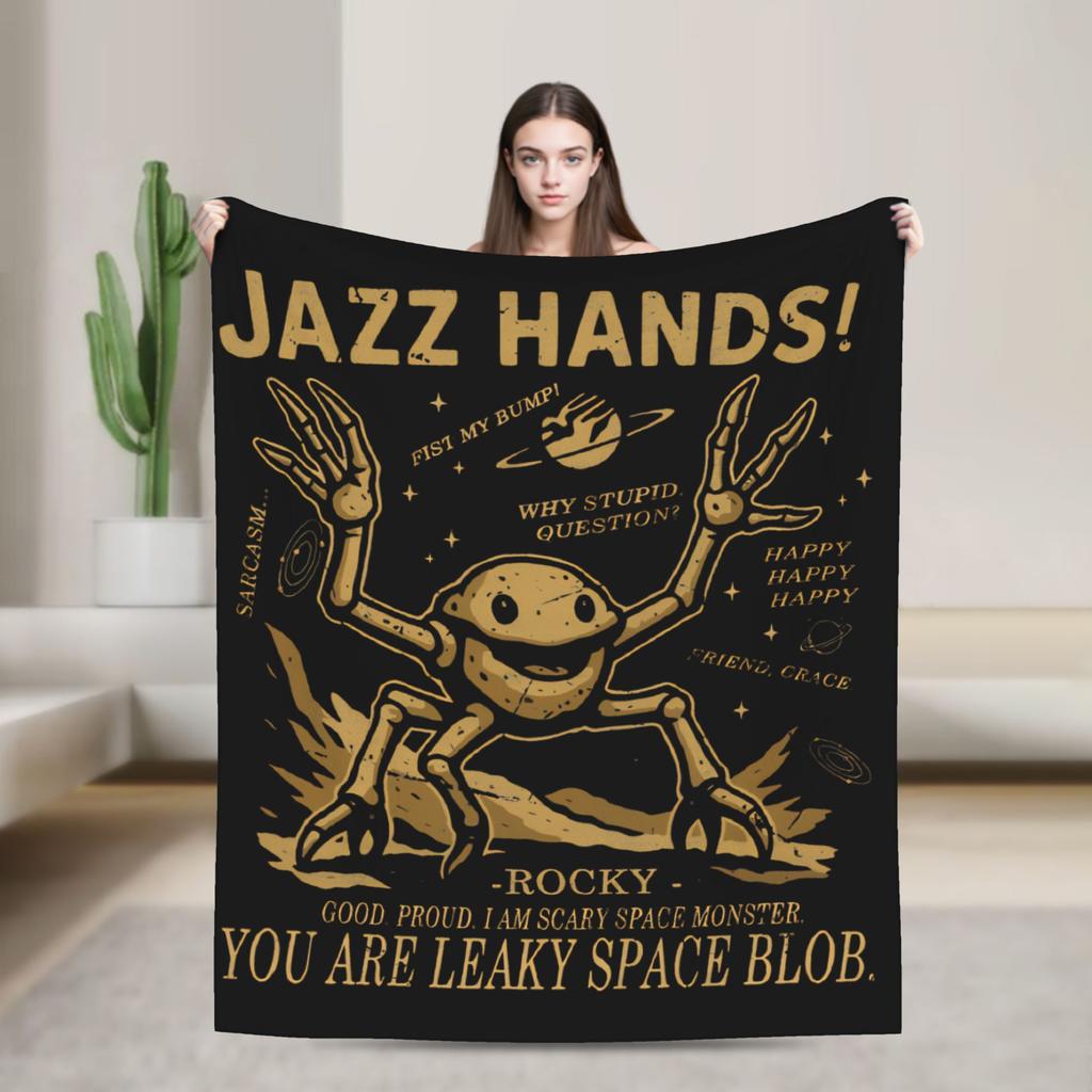 Project Hail Mary Rocky amaze Vintage Fleece Blankets Throw Blanket for Home Hotel Sofa Bedspreads,