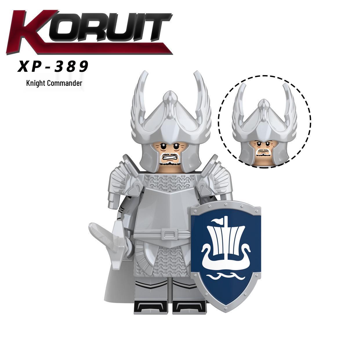 Kelei KT1051 Soldier Swordsman Minifigure: Knight Building Blocks Military Toy
