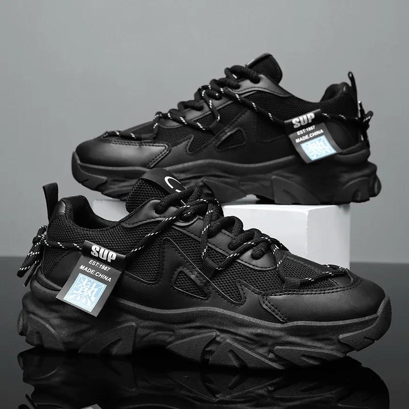 Men's Sneakers Mesh Breathable Casual Shoes Outdoor Sports Running Shoes for Men Lace Up Tennis Training Shoes Zapatillas Hombre