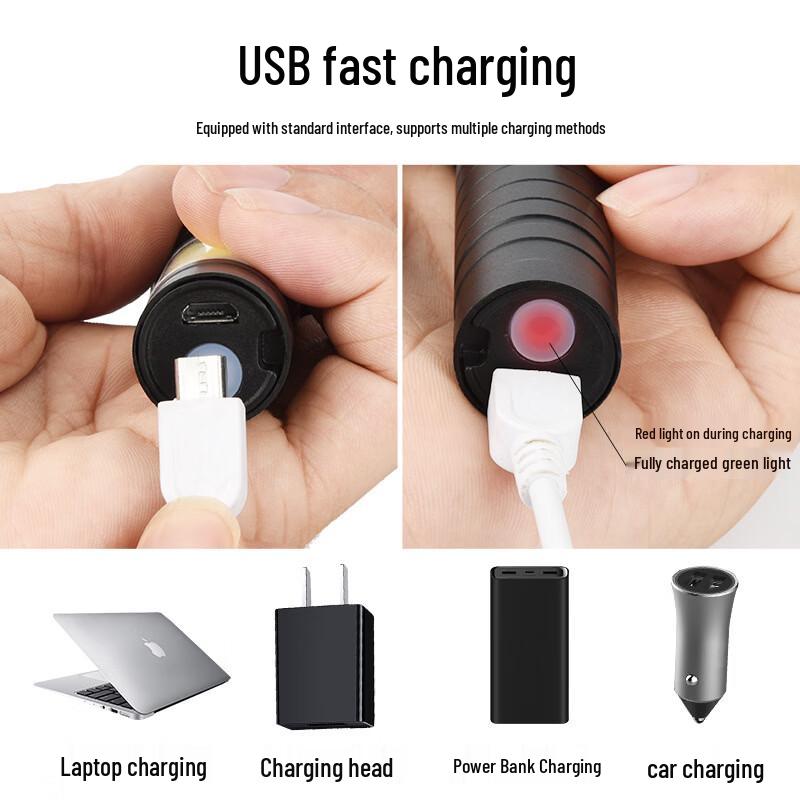 Qianglang Mini USB Rechargeable Flashlight