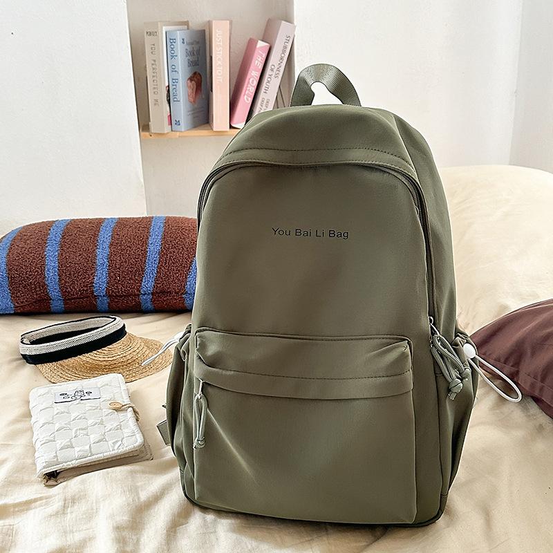 

Школьный рюкзак, для студентки колледжа, простой рюкзак большой вместимости, для ученика средней школы, для ученика старшей школы, дорожный рюкзак