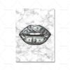 Modern Golden Lips Dollar Money Poster Print Wall Art Luxury Art Canvas Painting Abstract Pictures for Living Room Home Decor No Frame