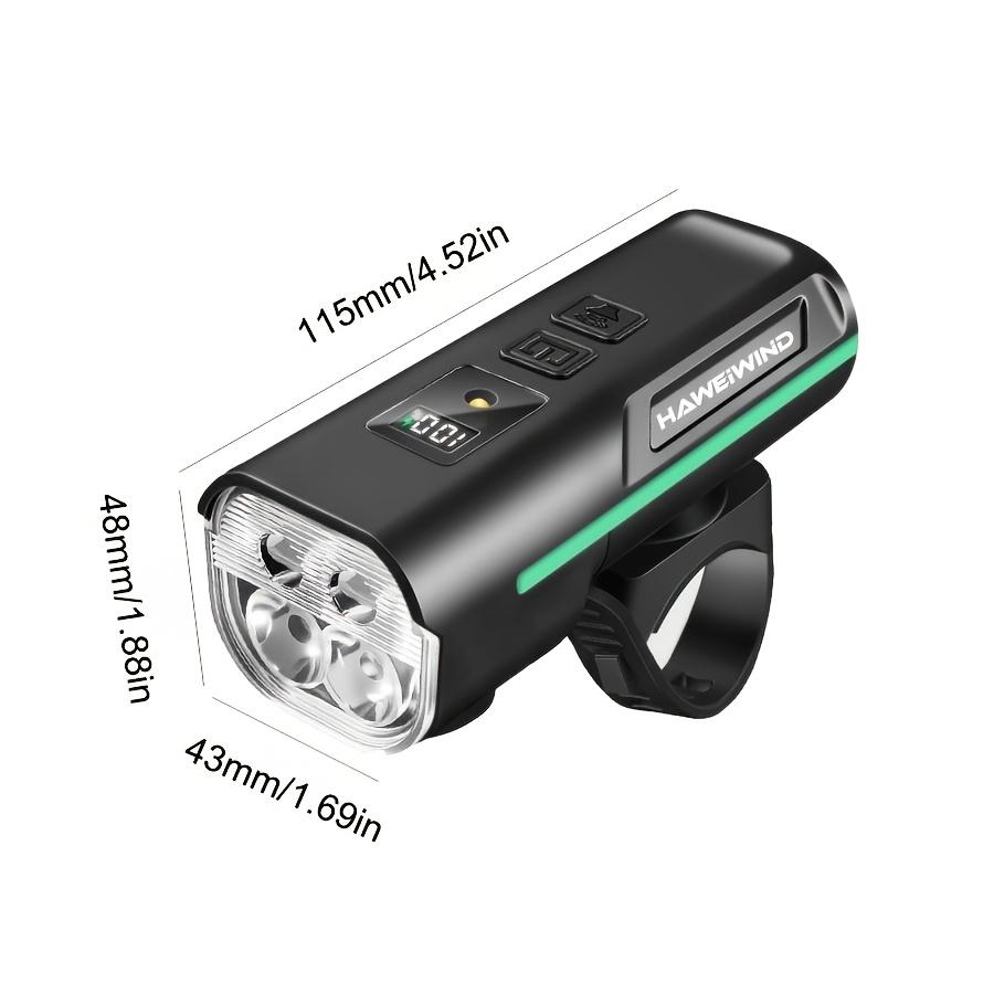 Fahrrad-Frontlicht, Superhell 1500 Lumen USB-wiederaufladbares Fahrrad-Scheinwerferlicht, 5 Beleuchtungsmodi, Geeignet für Rennräder, Mountainbikes Nachtfahrten