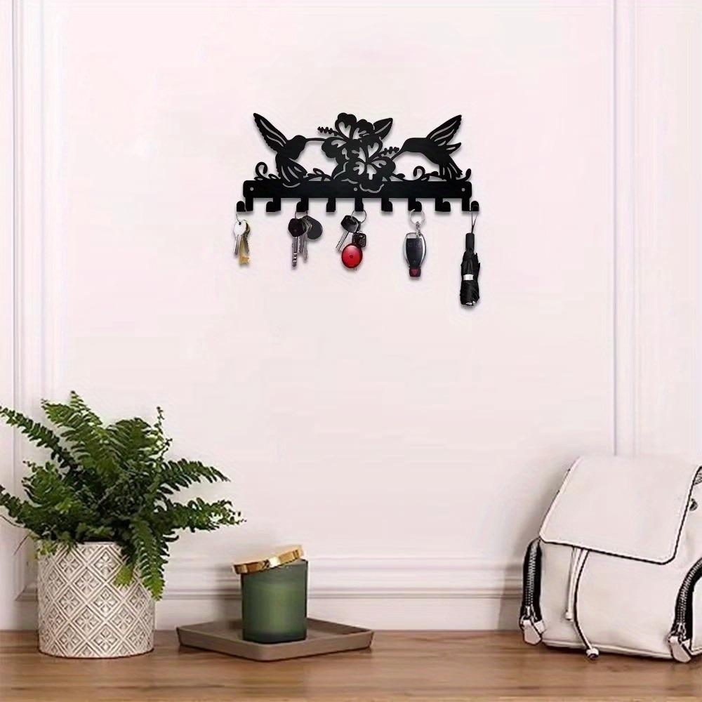 CIFbuy™ Rust-Resistant Metal Wall Hook Rack - Space-Saving Coat Hat Key Hanger with Decorative Design