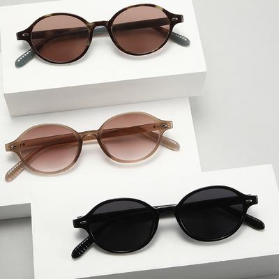 Ovale kleine Rahmen Sonnenbrille Retro Sonnenbrille Fahrsonnenschutz UV-Schutz Sonnenbrille Herren