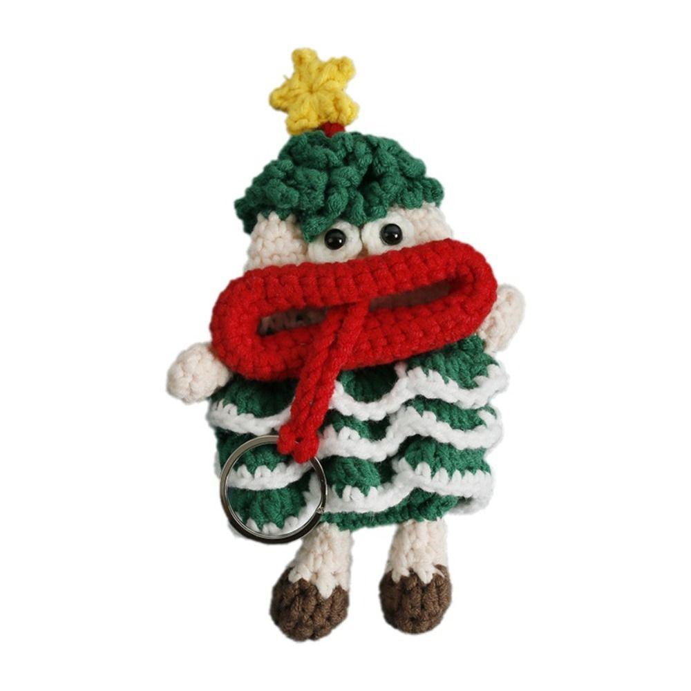Cartoon Sausage Mouth Doll Woven Knitting Doll Jewelry Gift Crochet Keychains Backpack