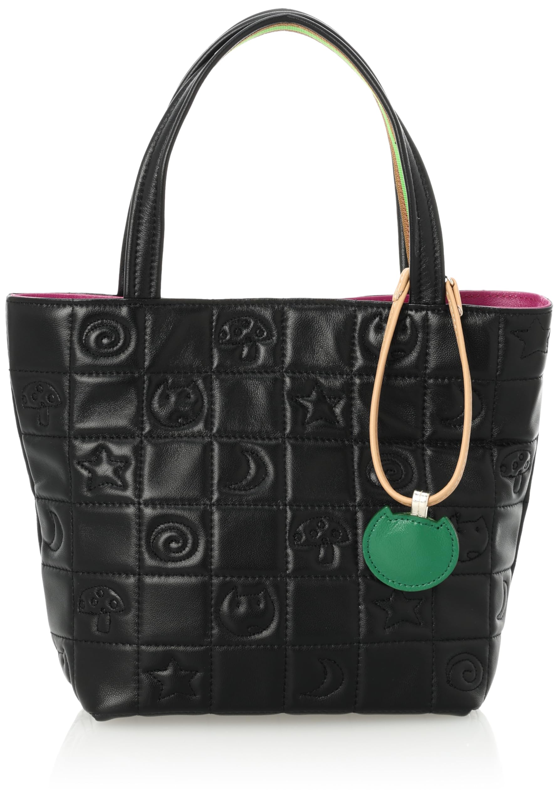 Стеганая сумка-тоут с кошкой Tsumori Chisato, Черная, Сумка-шарм