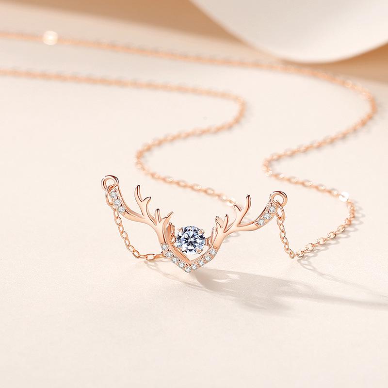 S925 Sterling Silver Dynamic Clavicle Necklace - Always You Women s Japanese & Korean Style Christmas Gift 925 Silver