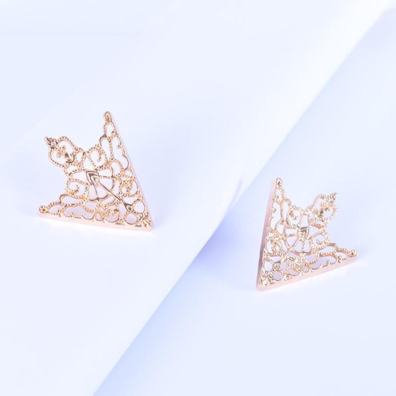 Qifu European & American Street Style Hollow Triangle Stud Earrings