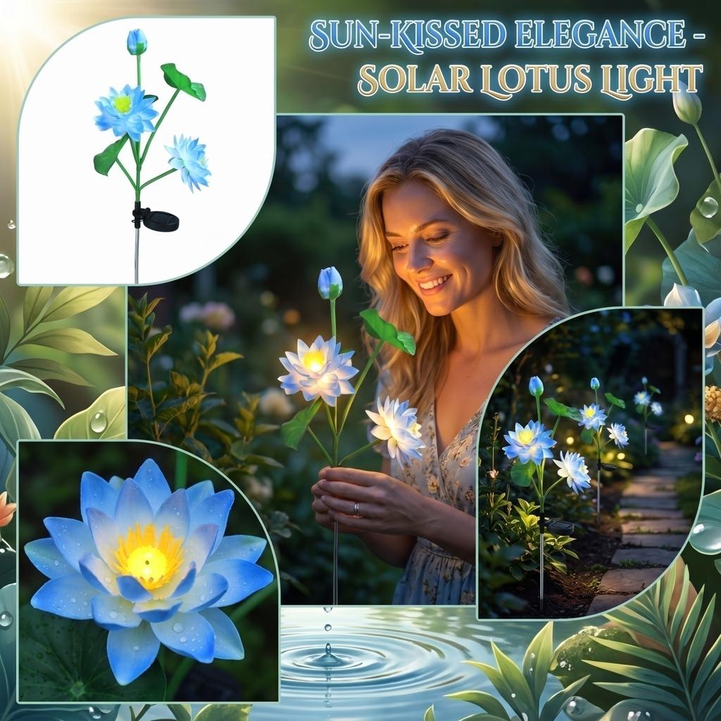 Solar Powered Artificial Flower Garden Light Outdoor Decorative Stake Lamp for Yard Patio Pathway Lawn Landscape Lighting