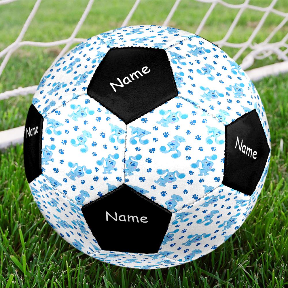 Custom Name Blue's Clues Theme Size 5 Soccer Ball, Suitable for Both Indoor and Outdoor Matches, a Gift Suitable for Everyone.