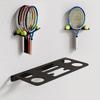 Wall-mounted Tennis Racket Storage Rack Large Capacity Badminton Racket Storage Rack  for Home