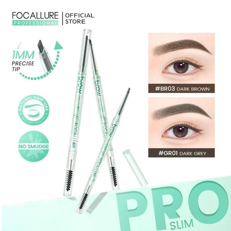 FOCALLURE - 2 In 1 Eyebrow Pencil - 4 Colors
