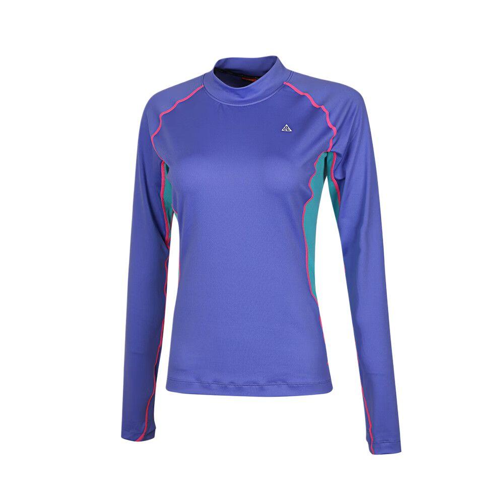 

Nike Sports Casual Stand Collar Long Sleeve T-Shirt Women tops IO0231-570 L