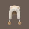 Cute fox ears plush hat women winter thickened plush warm cycling cold ear protection