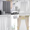 Metal Shower Hooks 12 Pieces Double Glide Drapery Rings Shower Rings Rust Proof For Home Window Closet Bathroom Hotel Dorm Gym