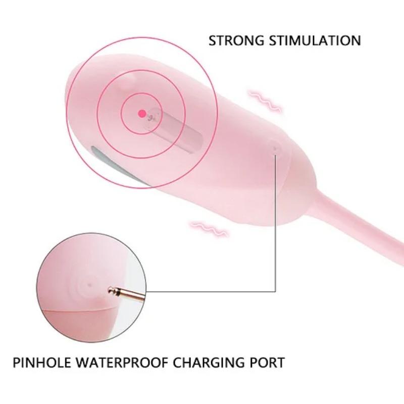 Huevo vibrador con control remoto inalámbrico por aplicación