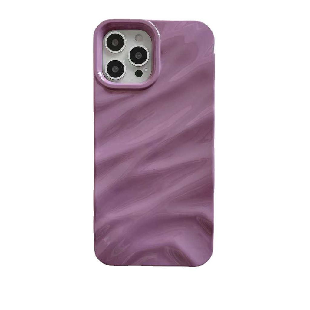 Zijdeachtige 3D Textuur Effen Kleur Telefoonhoesje voor iPhone 17 Pro Max/16/15/14/13