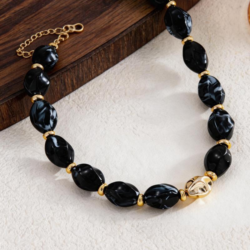 Bohemian Kleurrijke Acryl Kralen Choker Ketting Voor Vrouwen Mode Statement Sleutelbeen Ketting Esthetische Y2K Nek Sieraden