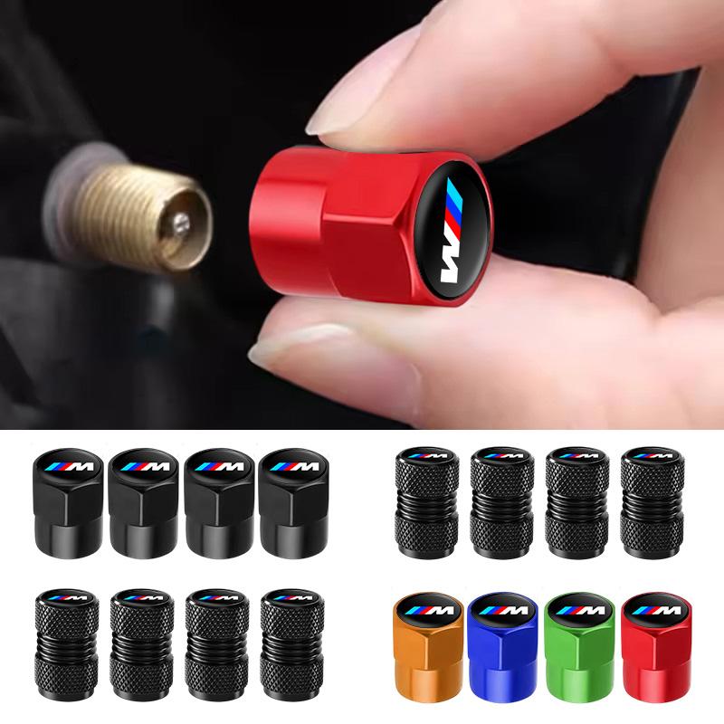 For BMW M 2026 New 4PC BMW Tire Valve Cover Dustproof Alloy Valve Cover Is Suitable For M M3 M5 G30/G20/G05/F30/F10/E70 1 3 5 7 Series E46 E36 E90