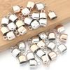 20pcs CCB Crimp End Caps Leather Cord End Tip Clasps Connectors for Jewelry Making DIY Bracelets Necklace Keychain Accessories