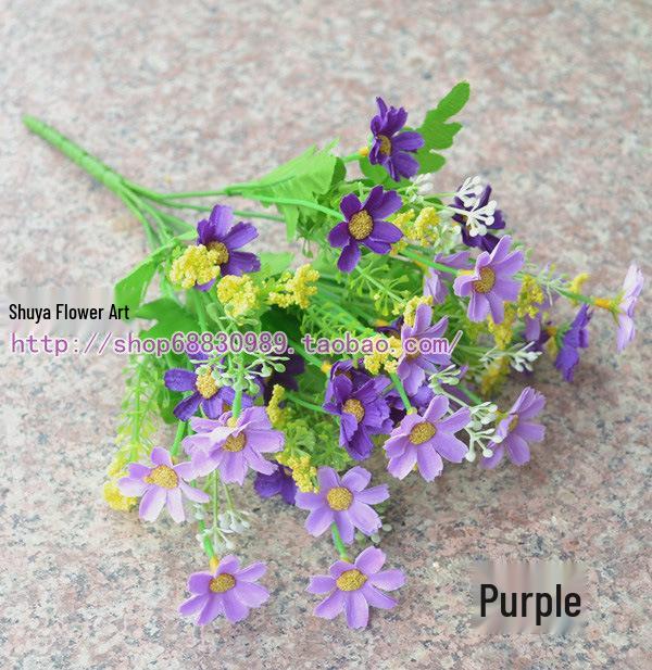 Artificial Silk Flower Arrangement: Daisies, Coreopsis, Dancing Orchids