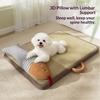 Pet Mat Cooling Rattan Fabric Breathable Anti-Slip Soft Thick Filling Sleep Heat Dissipation Summer Pet Cooling Pad