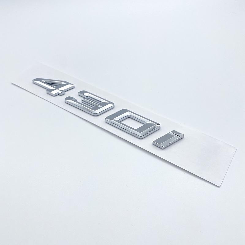 AAXK1 3D Chrome Black 418i 420i 428i 430i 435i 440i Letters Numbers Emblem Sticker Car Trunk Badge F32 F33 F33 F36 G22 G23 Accessories
