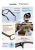M08 AI Smart Glasses - Call Reminder, Photo & Video Recording, Bluetooth Tech